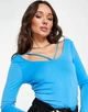 Топ VERO MODA 10270046 XS синій - зображення 2