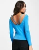 Топ VERO MODA 10270046 XS синій - зображення 3