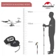 Трекинговые палки Naturehike NH20DS003, 135 см, черный/красный, 2 шт - изображение 4