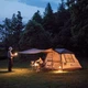 Намет з навісом Naturehike Village CNK2300ZP022, коричневий великий - зображення 4
