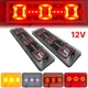 Універсальний задній ліхтар стопа ЛЕД/LED для легкових авто 12V 30СМ з поворотом що біжить 2шт (модель 26) - зображення 1