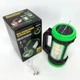 Кемпинговый фонарь XBL 818C-3W+COB, Фонарик аккумуляторный кемпинговый, Фонарь-светильник. Цвет: зеленый - изображение 11