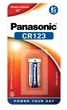 Батарейка литиевая Panasonic Lithium Power CR123, (CR-123AL/1BP), 3V, блистер 1шт, CR17345 - изображение 1