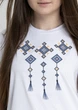 Жіноча oversize футболка з вишивкою на грудях у білому кольорі Melanika "Меланія" XXL-3XL - зображення 5