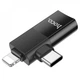 Преобразователь переходник адаптер HOCO Lightning/USB C To USB 2.0 Hoco UA17 Вlack - изображение 2
