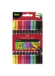 Фломастеры 10 цв. FABER CASTELL Fibre -Tip Neon двусторонние (151109) - изображение 1