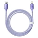 Кабель Baseus Crystal Shine Series Fast Charging Data Cable Type-C to Lightning PD 20W 1.2м (CAJY000205) Purple - изображение 9