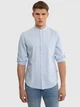 Сорочка бавовняна чоловіча Big Star Janer M Блакитна (5900714716363) - зображення 4
