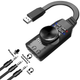 Внешняя звуковая карта / адаптер с USB и регулятором громкости, для Windows / MacOS / Linux, черная "G" (79684031) - изображение 3