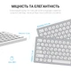 Клавіатура OfficePro SK1550 Wireless White (SK1550W) - зображення 6