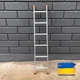 Лестница приставная Техпром 6 ступеней алюминиевая односекционная (1,69 м) - изображение 1