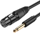 Kabel Ugreen XLR - jack 6.35 2 m Black (6957303827190) - obraz 1