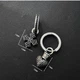 Серьги Original черные агаты стиль винтаж 1120 - изображение 3