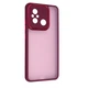 Чохол Fiji Lens для Xiaomi Redmi 12C матовий бампер із захистом блоку камер Wine Red - зображення 1