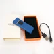 Электрозажигалка USB ZGP ABS, сенсорная зажигалка электрическая спиральная. Цвет: синий - изображение 7