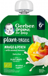 Упаковка фруктового пюре Gerber Organic с манго, персиком и кокосовым муссом для детей с 6 месяцев 80 г x 7 шт (8445290773401) - изображение 3