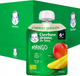 Упаковка фруктового пюре Gerber Organic Манго для детей с 6 месяцев 80 г x 7 шт (8445290167149) - изображение 1