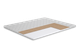 Матрац Matroluxe Topper-futon 1/Топпер-футон 1 кокос жаккард 150х200 - зображення 1