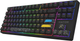 Клавиатура проводная HATOR Rockfall 2 Mecha TKL Authentic Edition Aurum Milky Way Silent USB Black (HTK-530) - изображение 3