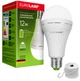Светодиодная лампа с аккумулятором EUROLAMP A70 12W 4500K 220V E27 с держателем 2 шт (LED-A70-12274(EM)(2)) - изображение 3