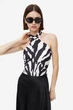Боди H&M 061168970 S Темно-серый/Белый - изображение 1