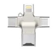 Адаптер Primo R020 microSD для iPhone/iPad/Type-C/MicroUSB Primo PR-R020 срібний - зображення 2