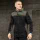 Куртка Soft Shell Pobedov Setup на флисе черный-хаки размер L - изображение 1