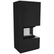 Камінна топка Kratki FLOKI BOX правий 8 kW Ø 160 в обудові модульній ZIMBABWE NERO - изображение 1