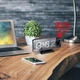 Настольные зеркальные часы с проектором времени White - изображение 7