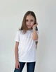 Футболка для дівчинки Koala Fashion з вишивкою Тризуб кардіограма 98 білий - изображение 1