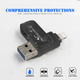 Флешка металлическая 2в1 256ГБ USB-Lightning для Apple iPhone, iPad, компьютера Microdrive A2 256GB Черный - изображение 10