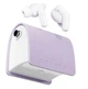 Наушники беспроводные Xiaomi Haylou Lady Bag TWS в кейсе фиолетовые - изображение 1