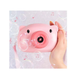 Фотоаппарат генератор для мыльных пузырей Bubble Camera Свинка на шнурке, розовый (UUU-876) - изображение 3