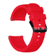 Силиконовый ремешок Half Strips 20 мм для Amazfit Bip Lite S U/ GTS 2 3 4 Mini / GTR (42 mm) / 2, Samsung Galaxy Watch / Active 2 (40 mm) / Gear S4 (42 mm), Huawei GT2 (42 mm) рифленый Красный 2100P - изображение 1
