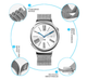 Металевий ремінець MiJobs 20 мм для Amazfit Bip Lite S U/ GTS 2 3 4 Mini / GTR (42 mm) / 2, Samsung Galaxy Watch / Active 2 (40 mm) / Gear S4 (42 mm), Huawei GT2 (42 mm) міланська петля Срібний 1565P - зображення 3