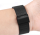 Металлический ремешок SIKAI 20 мм для Amazfit Bip Lite S U/ GTS 2 3 4 Mini / GTR (42 mm) / 2, Samsung Galaxy Watch / Active 2 (40 mm) / Gear S4 (42 mm), Huawei GT2 (42 mm) миланская петля на застежке Черный 1638P - изображение 2