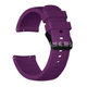 Силиконовый ремешок Half Strips 20 мм для Amazfit Bip Lite S U/ GTS 2 3 4 Mini / GTR (42 mm) / 2, Samsung Galaxy Watch / Active 2 (40 mm) / Gear S4 (42 mm), Huawei GT2 (42 mm) рифленый Фиолетовый 2100P - изображение 1