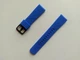 Силиконовый ремешок Half Strips 20 мм для Amazfit Bip Lite S U/ GTS 2 3 4 Mini / GTR (42 mm) / 2, Samsung Galaxy Watch / Active 2 (40 mm) / Gear S4 (42 mm), Huawei GT2 (42 mm) рифленый Темно-голубой 2100P - изображение 3