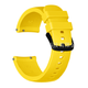 Силіконовий ремінець Half Strips 20 мм для Amazfit Bip Lite S U/ GTS 2 3 4 Mini / GTR (42 mm) / 2, Samsung Galaxy Watch / Active 2 (40 mm) / Gear S4 (42 mm), Huawei GT2 (42 mm) рифлений Жовтий 2100P - зображення 1