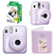 Набір камера миттєвого друку Fujifilm INSTAX Mini 12 Lilac Purple / Прозорий чохол / Фотопапір на 20 знімків / Фіолетовий фотоальбом на 64 знімки - зображення 1