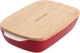 Forma do pieczenia z pokrywką KitchenAid Stoneware z kamionki 7.5 x 19.5 x 32.8 cm 1.9 l Czerwona (4894871028647) - obraz 1