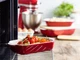 Форма для выпечки с крышкой KitchenAid Stoneware керамогранитная 6.5 х 15.5 х 26 см 0.9 л Красная (CC006104-001) - изображение 6