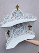 Иконостас на 2 полочки, полка под иконы (угловой) Diy_UA Белый - изображение 3