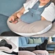 Подушка П-форма IDEIA 140х75х20 см U-shape для беременных, реабилитации и повседневного комфорта с наволочкой на молнии, антиалергенная беж/шоколад - изображение 10