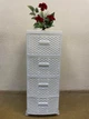 Комод пластиковый 4 ящика ROTANGE белый (91х37,5х46см) Консенсус - изображение 5