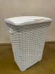 Кошик - корзина для білизни 50л ROTANGE біла з пластику (Н56х33х42,5 см) Консенсус - зображення 3