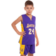 Форма баскетбольна дитяча Lion NBA LAKERS BRYANT 24 колір фіолетовий S - на 6-8 років, зріст 120-125 (CO-2264-S) - зображення 7