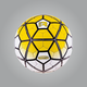 Футбольный мяч Grippy Ronex PL(ORDEM), желтый. (RXPL-YW) - изображение 1