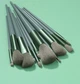 Пензлі для макіяжу Make Lewer Me Brushes у футлярі 13 штук зелений колір - зображення 1