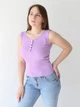 Майка жіноча бузкова приталена в рубчик 267-2 ONE SIZE - зображення 3